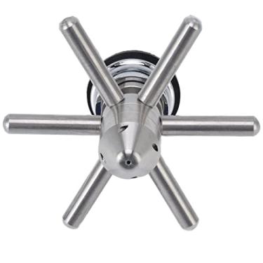 Imagem de Domary Cabeça de Enxágue de Vidro para Pia Aço Inoxidável, Lavadora Coquetel Cerveja e Vinho Durável, Adequada para Muitos Copos e Xícaras, Fácil Usar Restaurantes,