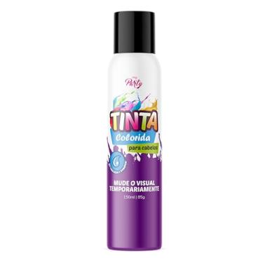 Imagem de My Party Tinta Temporária Preto 150 ml - Coloração Fluorescente Lavável para Cabelo – Efeito Brilho, Festa - Carnaval - Cosplay.