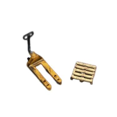 Imagem de KiBcsLic Miniatura de empilhadeira em escala 1:64, artesanato realista, adereços fotográficos, obras de arte, veículos, acessórios, brinquedos, escultura em, Amarelo com Bandeja