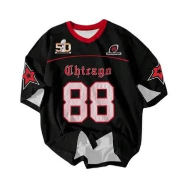 Imagem de Camiseta Masculina De Gola Redonda Com Estampa De Letras E Números Par