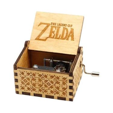 Imagem de Caixa De Música De Madeira Zelda Sky City, Criativa, Manual, Presente 