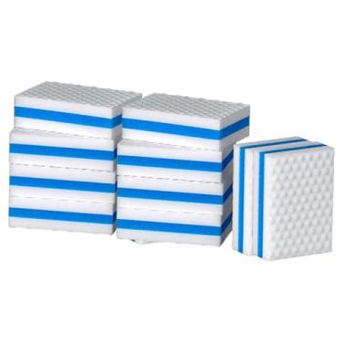 Imagem de KiBcsLic Apagadores de arranhões para barcos, acessórios para pesca, barcos Jon, azul e branco, unissex, almofada para carro, sapato, esponja multifuncional, 10 Peças