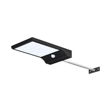 Imagem de Luz De Rua Solar Com Sensor PIR De 48 LEDs Para Jardim, Garagem, Galpã