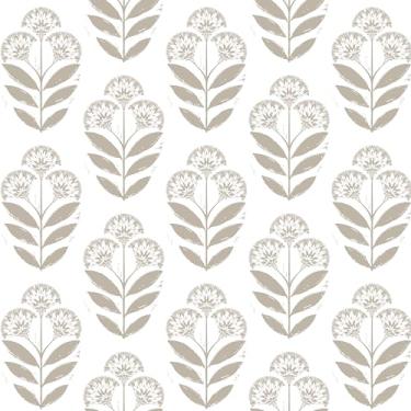 Imagem de Toduso Papel de parede de tulipa floral boho removível botânico vintage papel de contato neutro autoadesivo impermeável para quarto banheiro cozinha vinil 43,9 cm x 1,000 cm
