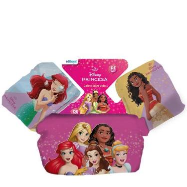 Imagem de Boia Colete Infantil Meninas Princesas Disney 56cm Segurança E Diversã