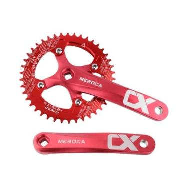 Imagem de Pedivela De Bicicleta MTB Em Liga De Alumínio Preto 104BCD 170mm Com C