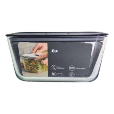 Imagem de Assadeira Refratário Com Tampa 2,4L- Forno E Fritadeira Air Fryer Pote