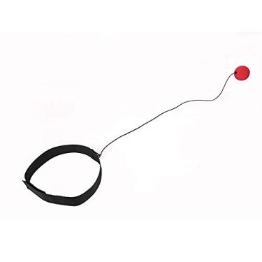 Imagem de SPYMINNPOO Bola de Reflexo de Boxe, Corda Elástica, Faixa de Cabeça, Treinamento de Alívio de Estresse Vermelho para Atletas de Caixa, Material Pu