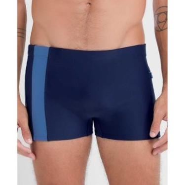 Imagem de Sunga Boxer Box Masculina Com Bolso Lateral Lisa-Masculino