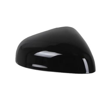 Imagem de Tampa da tampa do espelho retrovisor lateral brilhante preto/fibra de carbono estilo compatível com Ford Fiesta MK8 Puma 2018 2019 2020 2021 2022 2023 2024(Glossy Black Right)