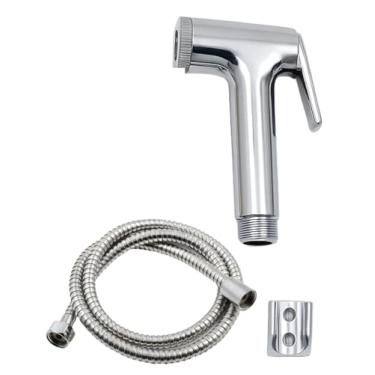 Imagem de Ducha Higiênica 1/2 Mangueira de Aço Inoxidável Reforçada Bico Plástico Instalação Simples Cromado