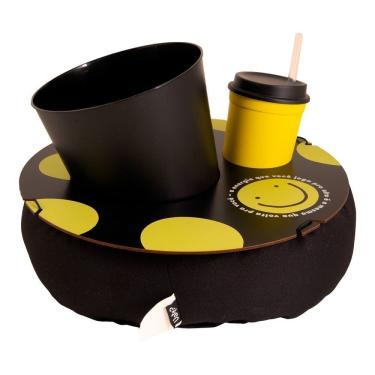 Imagem de Almofada Porta Pipoca Individual Redonda - Frases Cores E Amores Smile