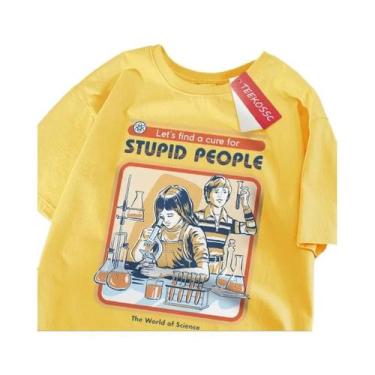 Imagem de Camiseta Masculina Oversized De Algodão Respirável Com Manga Curta Est