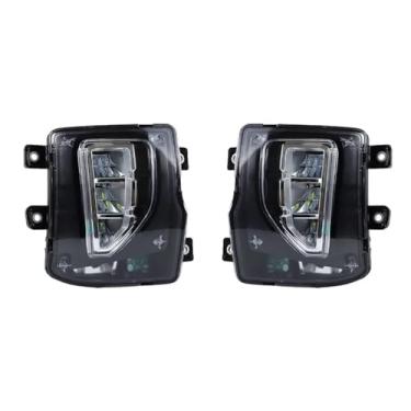 Imagem de FLJOYOEU Luz de neblina de para-choque dianteiro, lâmpada de sinalização diurna, acessórios para carro, compatível com Silverado 1500 2016-2018 84000613 84000614 (2psc esquerda e direita)