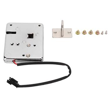 Imagem de Fechadura eletrônica de armário, metal, 12v, trava de controle elétrico, alta resistência, à prova de ferrugem, para armários de armazenamento, caixas de correio, armários de