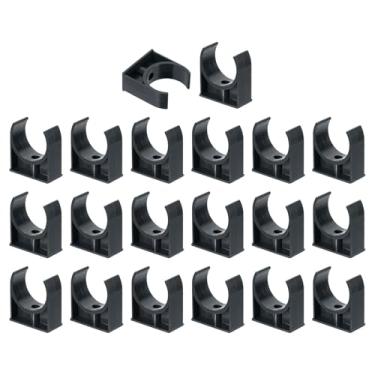 Imagem de Boxonly 20 peças de grampos de tubo de água de PVC clipes de tubos em forma de U para mangueira de irrigação suporte para tubo de irrigação de 50 mm OD para bandejas de TV, tubos, mangueira, suporte