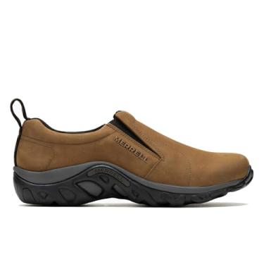 Imagem de Merrell Sapato masculino de couro sem cadarço, Marrom novo, 8.5 Wide