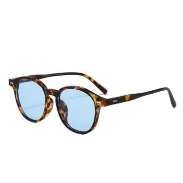 Imagem de VFDHN Óculos de Sol Retrô Masculino Feminino Moda Pequeno Redondo Para Homem Feminino Literário Vintage Óculos de Sol para Dirigir (2)