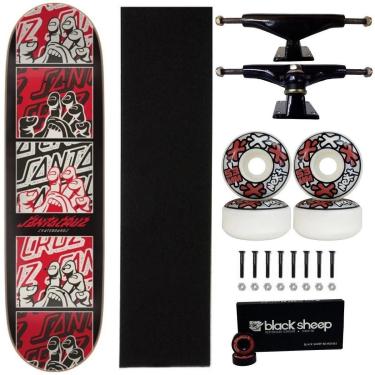 Imagem de Skate Santa Cruz Powerlyte Profissional 8.0 Next 53 Black 15-Masculino