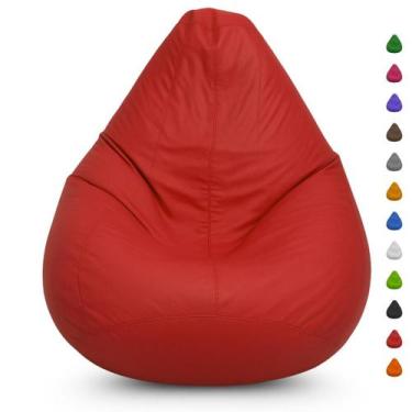 Imagem de Puff Pêra Grande Confortável Escritório Quarto Sala Vazio - Mercadão d