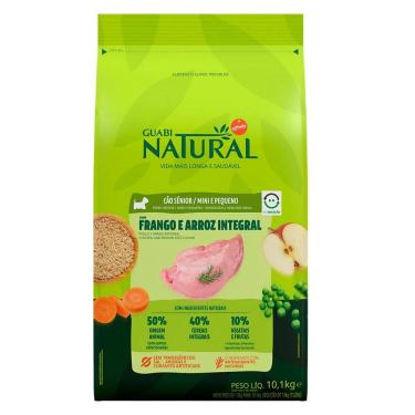 Imagem de Ração Guabi Natural Cães Sênior Raças Mini e Pequenas Frango e Arroz 10,1kg