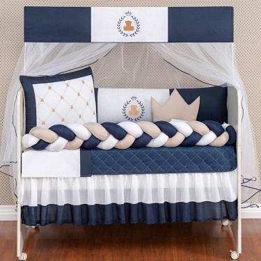 Imagem de Kit De Berço Ursinho Principe E Princesa Bebe Com Edredom