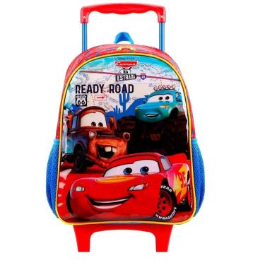 Imagem de Mochila de Rodas Escolar M Carros Mcqueen Original Disney 2-Masculino