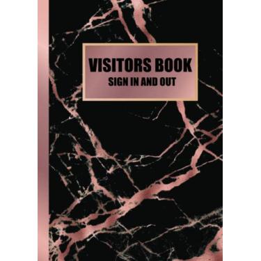 Imagem de Visitors Book Sign In and Out: Record Visitor Log and Activity for Business & Workplace - A4 Size