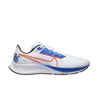 Imagem de Nike Tênis masculino Air Zoom Pegasus 38, Branco/Laranja Rush/Game Royal, 42 BR
