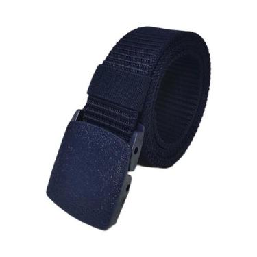 Imagem de Cinto Casual Masculino De Lona Para Atividades Ao Ar Livre 120cm Ajust