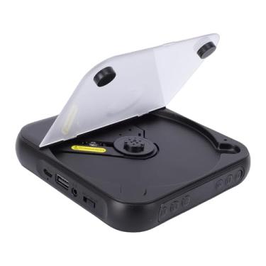 Imagem de EBTOOLS Leitor de CD Portátil, 5.3 Com Bateria Recarregável, Alto-falantes Estéreo Duplos, Display LCD, Suporta CD MP3 WMA AUX USB, para Uso Externo Em Carro Doméstico (BLACK)