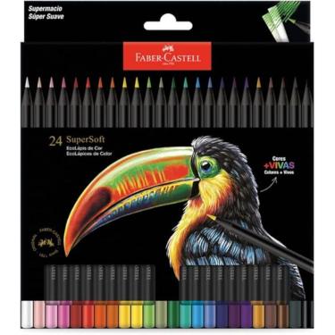 Imagem de Lápis De Cor FaberCastell Ecolápis Supersoft 210724 24 cores