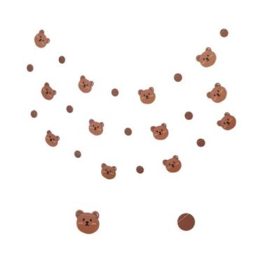 Imagem de Decoração de quarto de festa de aniversário com bandeira de urso retrô