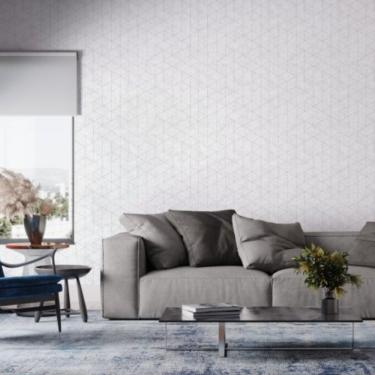 Imagem de Papel de Parede Bobinex Essencial Geométrico Branco 4337