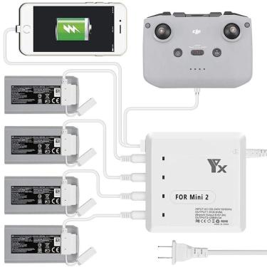 Imagem de Carregador Hub 4 Baterias Drone DJI Mini 2/SE