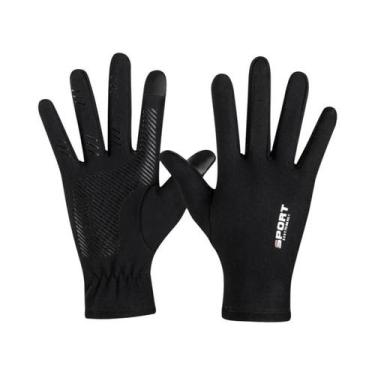 Imagem de Luvas Femininas De Verão Em Seda Gelada Com Tela Sensível Ao Toque, An