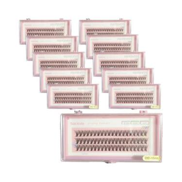 Imagem de Cílios Postiços Naturais 20D 0.07mm Faux Mink Curvatura C 8-14mm Mix 6