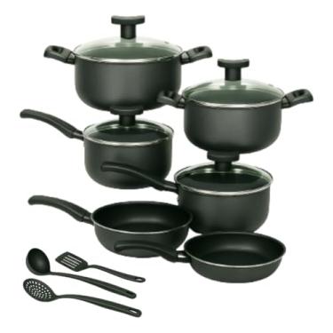 Imagem de Jogo De Panelas 10 Pcs De Teflon Antiaderente Preta