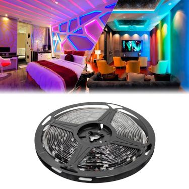 Imagem de Fita Led Rgb Controle Celular 5 Metros 5v USB com Controle Para Tv Pc Decoração