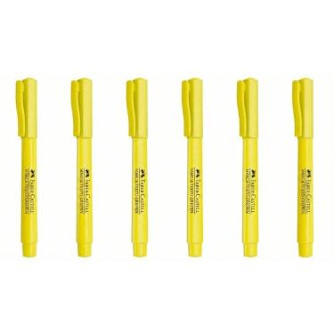 Imagem de Marca Texto Faber-Castell Amarelo Grifpen Kit com 6 Unid