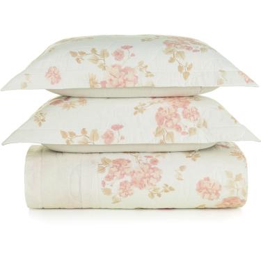 Imagem de Jogo de Colcha Karsten Thalia 160 Fios 3 Peças Queen Bege