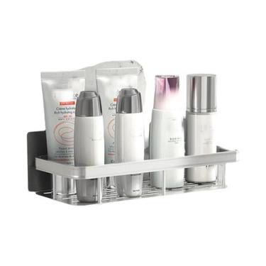 Imagem de Prateleira De Canto Para Banheiro Sem Furos, Suporte De Parede Para Ch