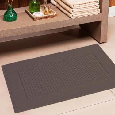 Imagem de Piso Toalha Banheiro Cavhome Majestic Antiderrapante Felpudo, Mocha Ma