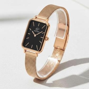 Imagem de Relógio Feminino Quadrado Casual Elegante Analógico New Port-Feminino