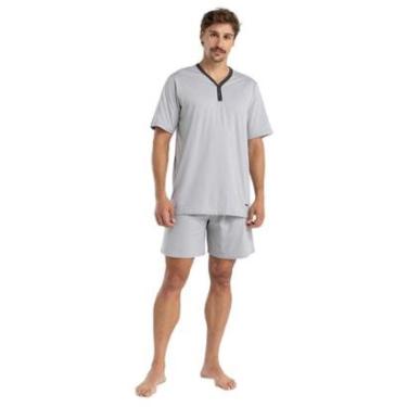 Imagem de Pijama Masculino Curto Mash Algodão Cinza 811.53-Masculino