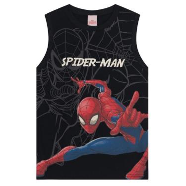 Imagem de Regata infantil menino do Homem-Aranha brilha no escuro Brandili-Masculino