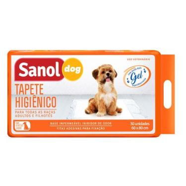 Imagem de Tapete Higiênico Sanol Dog 80x60cm 30 Unidades - TOTAL QUIMICA