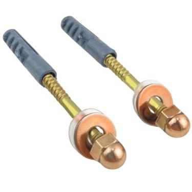 Imagem de Kit Par de Parafusos Latonado B10 para Vaso Sanitário - Class Acabamen