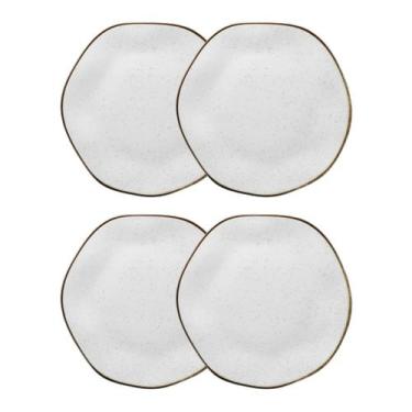 Imagem de Conjunto 4 Pratos Rasos 22,5 cm Ryo Maresia Porcelana Oxford