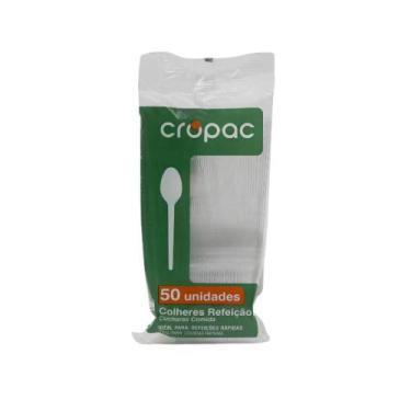 Imagem de Colher cropac refeicao branca 1000 unidades mais vendido, Branco